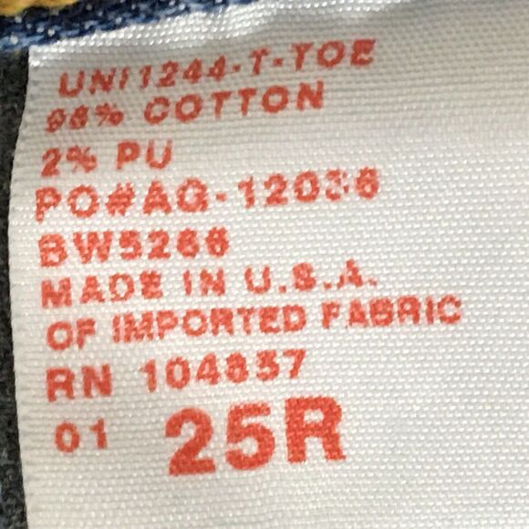 Adriano Goldschmied AG Premiere Skinny Straight Jeans Distressed Ripped Size 25 - Picture 8 of 12